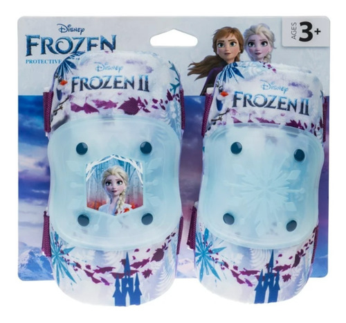 Kit De Proteccion Rodilleras Y Coderas Para Niña Frozen *sk