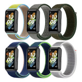 A 6 Correas Nailon Velcro Para Huawei Band 7 A