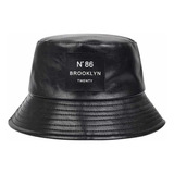 Bucket Hat Brillante Negro Estilo Koreano Envío Gratis Kpop
