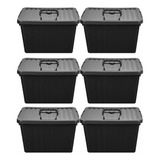 Cajas Organizadoras Apilables Grandes X6 Unidades 38x28x22