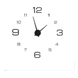 Reloj Grande Acrílico Etiqueta Engomada Reloj Pared 3d Diy
