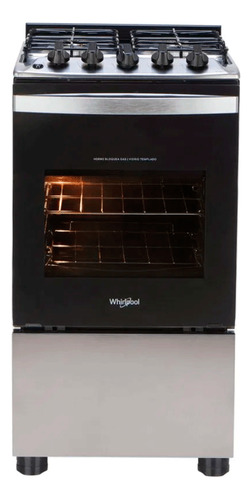 Cocina A Gas Whirlpool 50cm Wfo4nbrdim Color Acero Inox.