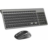 Mouse Con Teclado Inalambrico, Teclado Y Mouse Compactos