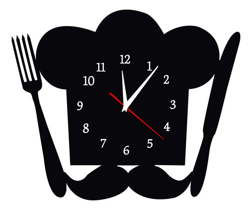 Relógios Paredes Vintage Chefe Cozinheiro Silencioso Quartzo