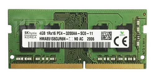 Memoria Ddr4 / Sk Hynix Notebook 4gb 3200mhz / Pull New Cuot