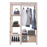 Estante Guarda Roupa Closet Com Cabideiro Moderno Compacto