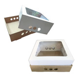 Cajas Para Desayuno Bandeja Y Tapa 25x25x12 Visor Pack X 25