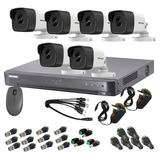 Kit Seguridad Hikvision Dvr 8ch + 6 Camara Full Hd Exterior