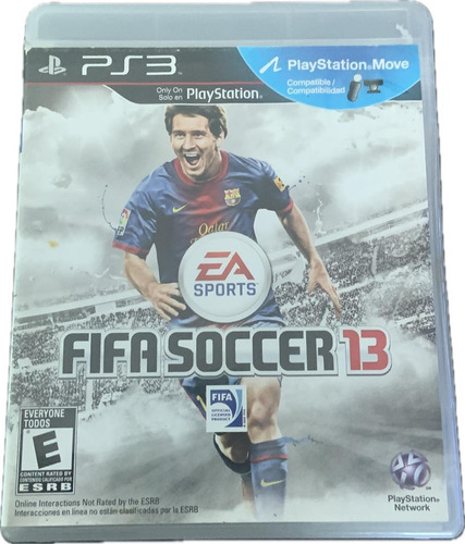 Jogo Ps3 Fifa Soccer 13 Game Futebol Dvd Mídia Físico