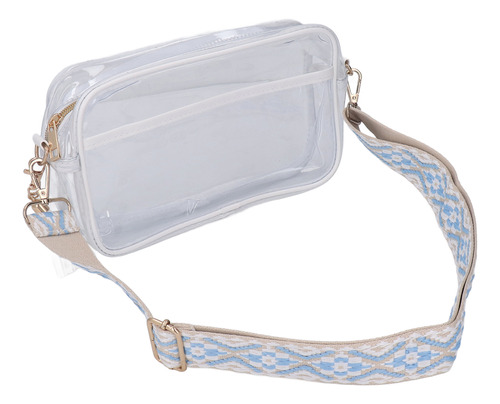 Bolso De Mensajero Transparente De Pvc Para Mujer, Bolso Por