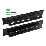 6 Pool Billiard Cue Rack Almacenamiento Montado En La Pared