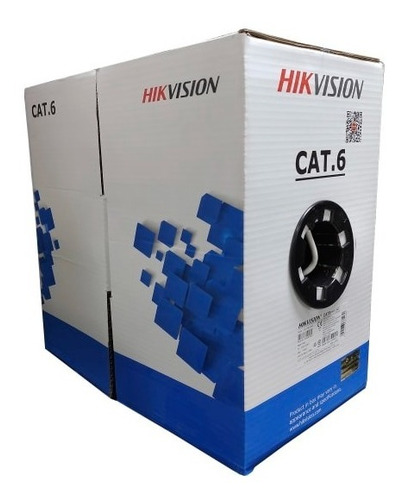 Cable Utp Categoria 6 Unifilar Hikvision 100% Cobre Factura