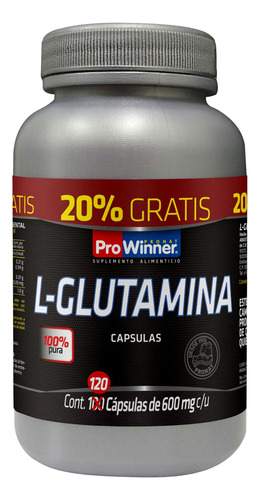 Glutamina 100 Cápsulas Prowinner