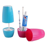 Organizador Baño Porta Cepillo Dientes Plastico Decoracion