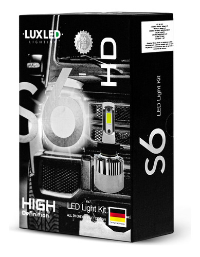 Focos Kit Led Faro S6hd Auto Moto Tecnologia Alemana H4 H7  Foto 10