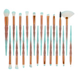 Unicorn Eye Brush Set De Gradiente Diamante Café Verde