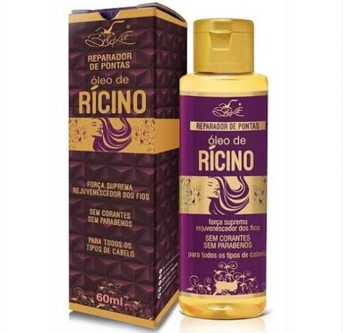 12 Reparador De Pontas Óleo De Ricino Original 60ml Atacado 