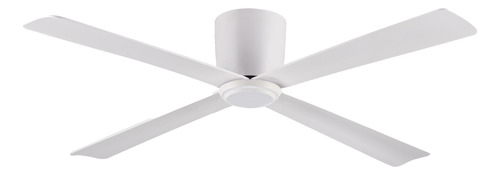 Ventilador De Techo 4 Palas Madera 6 Velocidades Smart Color De La Estructura Negro Color De Las Aspas Blanca Diámetro 126 Cm