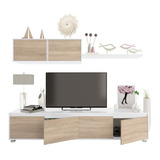 Mueble De Tv Diseño Mg Multicolor