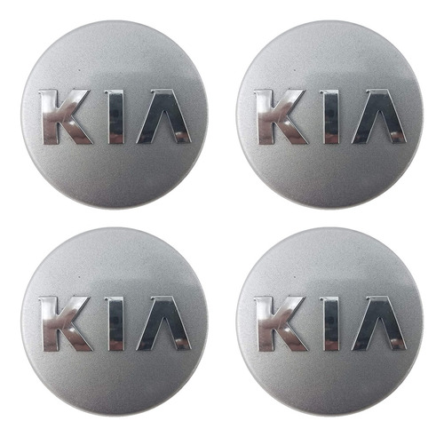 Tapa De Aro Logo Compatible K I A (juego De 4 Unidades) Foto 3