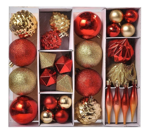 Bola Adorno Navideño X 36 Set Completo Exclusivo  Importado