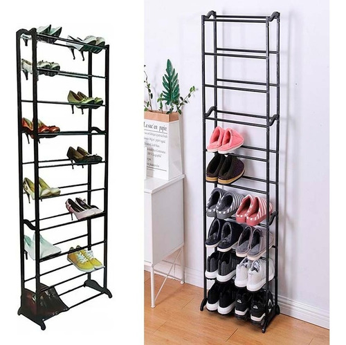 Organizador Rack Armable Ajustable De Zapatillas 30 Pares