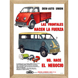Dkw Auto Union 1962, Cuadro, Poster, Publicidad        L248