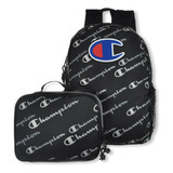 Champion Unisex Munch Backpack Lunch Kit Combo - Black - One