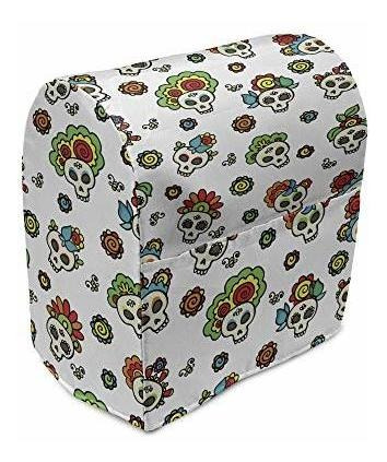 Ambesonne - Funda Mexicana Para Batidora De Pie, Calaveras D