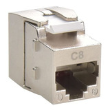 Conector Keystone Cat.8 Rj45 Sin Herramienta Blindado, ...