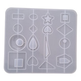 4 Moldes Silicon Para Resina Aretes Collares Colgantes 