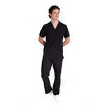 Conjunto Uniforme Médico Quirúrgico Negro Hombre Antifluido