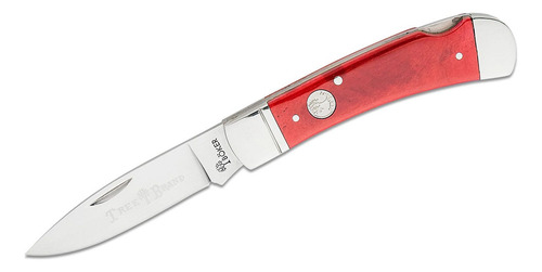 Navaja Boker Arbolito Ts 2.0 Lockback Hueso Personalizada Color Rojo