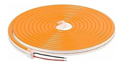 Neon Flex 5m 12v Ip68 Sumergible Naranja Sin Driver 5.5mm
