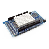 Mega Protoshield Para Arduino + Mini Protoboard C/nfe