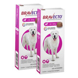 Kit 2 Bravecto 40 A 56kg Comprimidos Antipulgas Para Caes