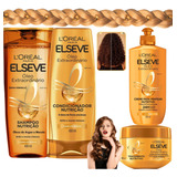 Kit Elseve Oleo Extraordinario Creme Pentear Mascara Hidrata