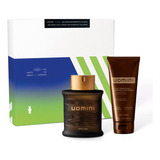 Kit Presente Perfume Uomini Desodorante Colônia Fragrância Masculina Para Homem Creme Pré E Pós Barba Intenso (2 Itens)