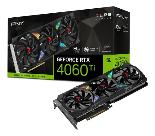 Pny Geforce Rtx 4060 Ti 8 Gb Xlr8 Gaming Verto Rgb Triple...