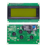 Display Lcd 20x4 Con I2c Fondo Amarillo