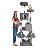 Torre Arbol Rascadors Para Gatos Con Casa  Para Gatos206cm