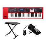 Kit Teclado Sintetizador Roland Xps30 Rd Banqueta E Pedal