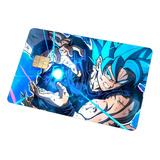 Sticker Para Tarjeta Nuevo Goku Blue