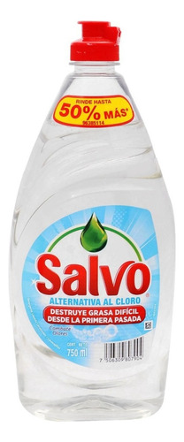 Salvo Detergente Liquido Lavatrastes Combate Olores 750ml