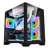 Gabinete Gamer Yeyian Soporta Micro Atx, M-atx, Itx +5 Vent 