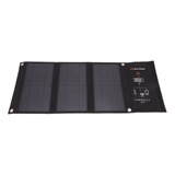 Panel Solar Plegable De 21 W Para Acampar Al Aire Libre, Neg