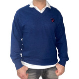 Sweater Bremer Escote V Excelente Calidad!