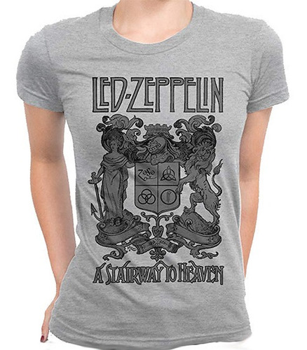 Playera O Camiseta Led Zepellin Gris Todas Tallas Unisex