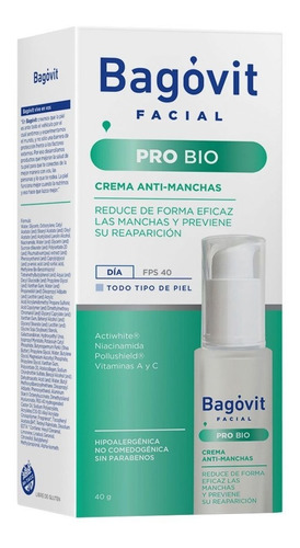 Bagovit Facial Pro Bio Anti-manchas Crema De Día X 50g