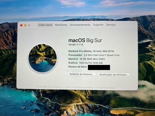 Macbook Pro Mid-2014, 15'', I7, 16gb, 500gb Ssd, Gt750m 2gb